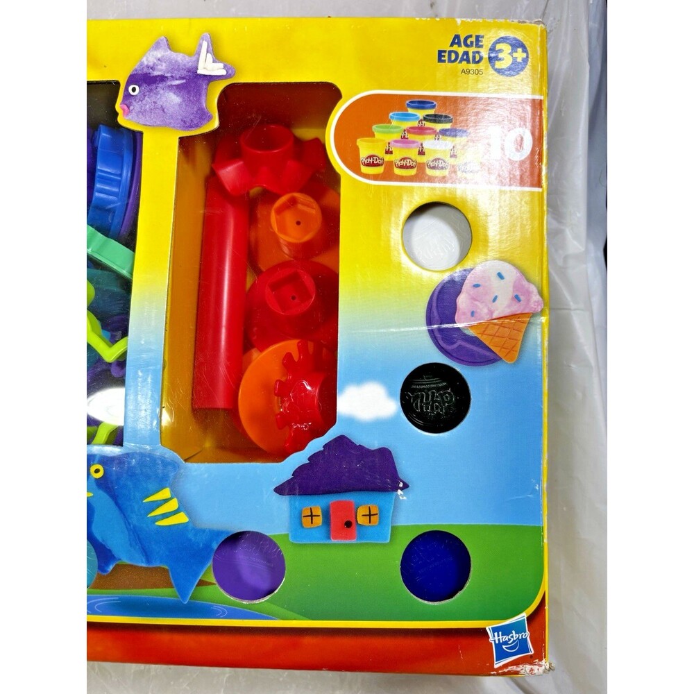 Play-Doh Stamp n Shape Toolkit 30+ Tools & 10 Colors Kids Shape Animal Craft Set - Picture 10 of 15